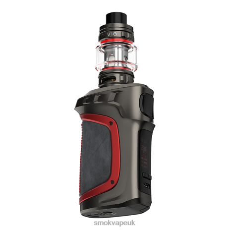 SMOK UK Store H066L70 | Grey Red Leater SMOK MAG-18 KIT