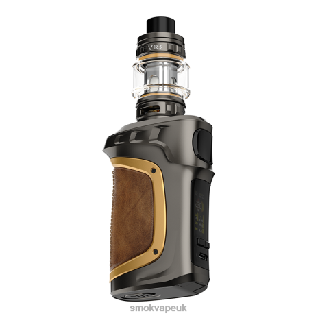 SMOK Vape Pen UK H066L78 | Gun Metal Gold Leater SMOK MAG-18 KIT