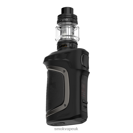 SMOK Vape UK H066L71 | Black Gun Metal Leater SMOK MAG-18 KIT
