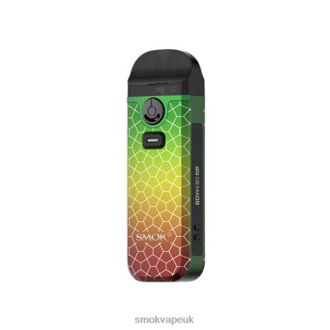 SMOK Vape Kits UK H066L274 | Rasta Green Armor SMOK Nord 4 Kit
