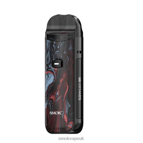 SMOK Vape Kits UK H066L164 | Black Red Marbling SMOK Nord 50W Kit